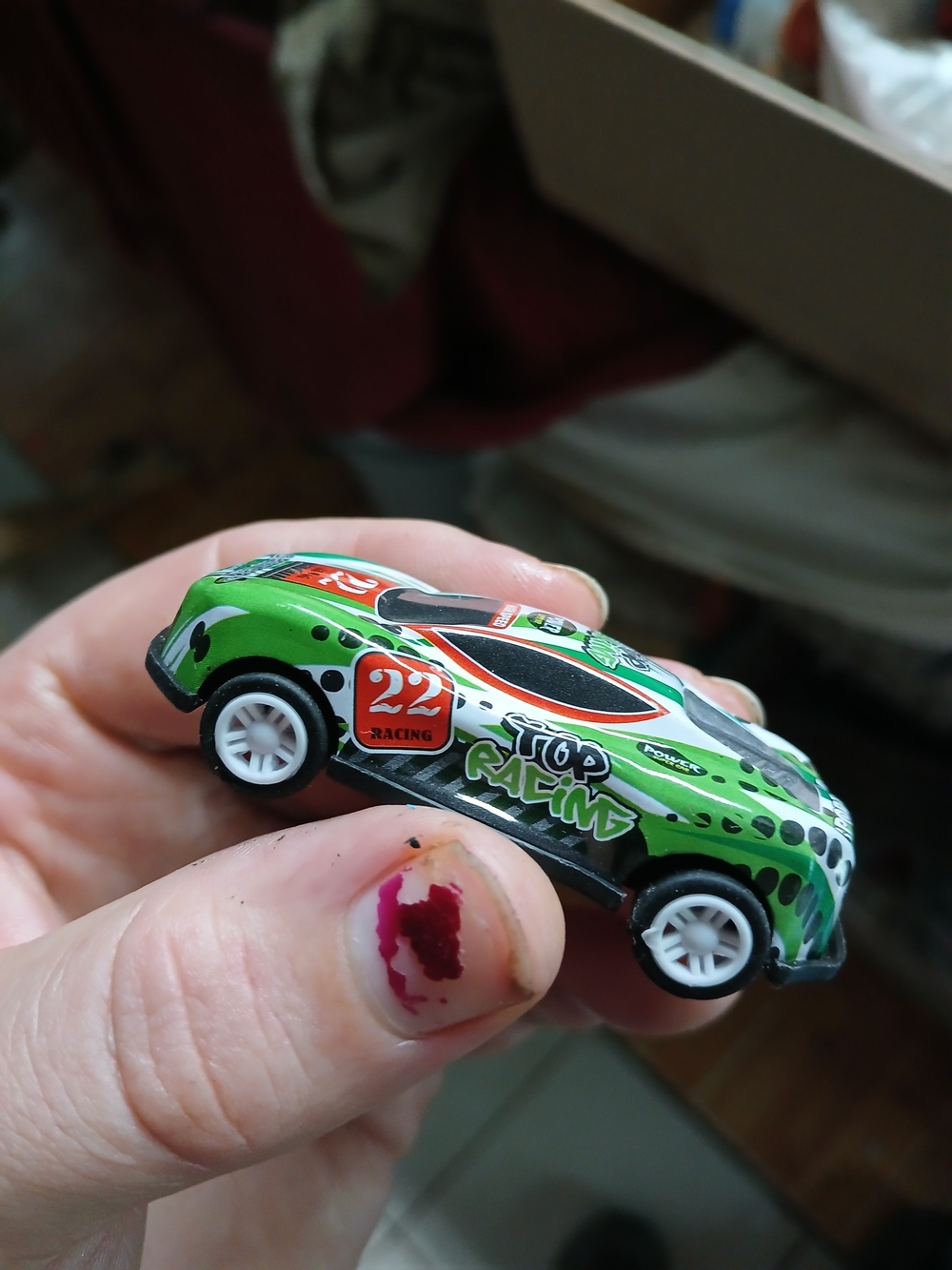 Unbranded High Speed #81 Sports Hot Racing Racecar Metal/Plastic HTF